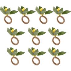 Yellow Napkin Rings Tlily 10PCS Lemon Napkin Ring