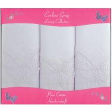 Cotton - Women Handkerchiefs Coopers of Stortford Pack Handkerchiefs Ladies White Butterfly