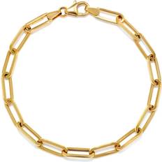 Gold Bracelets Samsclub Small Link Paperclip Bracelet - Gold