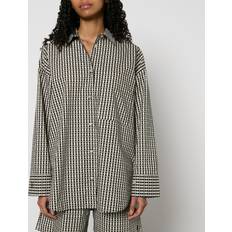 By Malene Birger Skjorter By Malene Birger Derris Monogram Organic Cotton Shirt DK 34/UK Blue