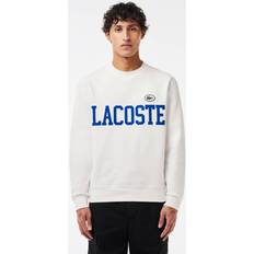 Lacoste Donna Abbigliamento Lacoste Logo Crew Neck Sweatshirt White