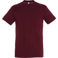 Sol's Regent Round Collar T-shirt Unisex - Burgundy