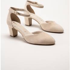 Tamaris Damen Klassische Pumps, Frauen Absatzschuhe,Absatzschuhe,Heels,hochhackige Schuhe,stoeckelschuhe,Ausgehschuhe,Abendschuhe,Nude,38
