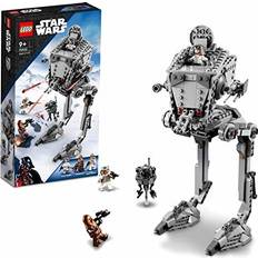 LEGO 75322 Star Wars Hoth AT-ST Walker Building Toy for Kids with Chewbacca Minifigure and Droid Figure, The Empire Strikes Back Model, boys & Girls Gift