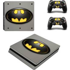 Batman PS4 Slim PVC Stickers for Console + 2 Controllers