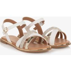 Weiß Sandalen Tommy Hilfiger Sandalen Flat Sandal T3A2-33252-0326 Weiß