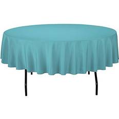 LTC 90 Inch Round Tablecloth Turquoise