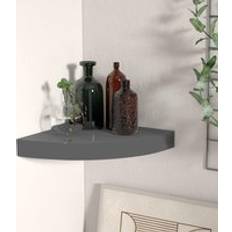 Wall Shelves on sale BERKFIELD HOME Floating Corner High Gloss Wall Shelf