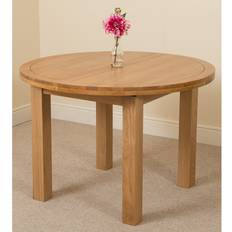 Modern Furniture Direct Edmonton Solid Oak Oval 110cm Extending Dining Table