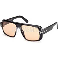 Tom Ford Turner FT1101 Sunglasses - Shiny Black/Brown