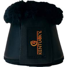 Équitation Kentucky Cloches pour cheval cuir et mouton Noir