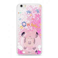 Disney Mobilfodral Disney Disney Minnie 046 Glitter Bakomslag för iPhone 5 5S SE Rosa