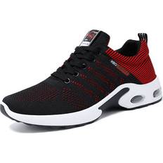 Black red Beige-40 Men Casual Shoes Comfortable Breathable Air Cushion Sneakers Outdoor Light Running Sports Shoes Man Zapatillas Deportivas Hombre Multicoloured