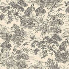 Holden Decor Holden Crane Lagoon Cream Charcoal Wallpaper