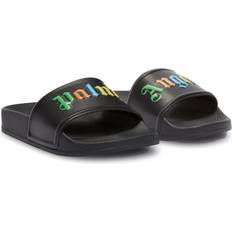 Flip Flops Palm Angels Kids logo-print open-toe flip flops kids Polyurethane/Polyurethane/Polyethylene Black