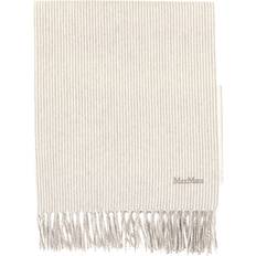 Hør Halstørklæde & Sjal Max Mara Stribet Kashmir Tørklæde Uld - Beige