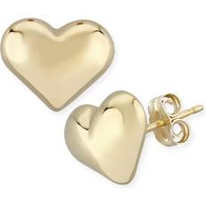 Macy's Bloomingdale's Fine Collection Puffed Heart Studs in 14K Yellow Gold Exclusive