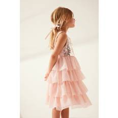 Orange Dresses Children's Clothing H&M Girls Orange Sequined tulle dress