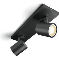 Runner spot Philips Hue Connected Runner Black Ceiling Flush Light 30.5cm