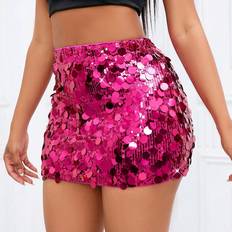 Red - Short Skirts Shein Bodycon Skirt