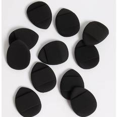 Shein 10pcs Finger-sized Mini Makeup Powder Puffs Set, Including Air Cushion Sponge, Latex-free Hybrid Sponge And Makeup Puff, For Liquid Foundation, Powder