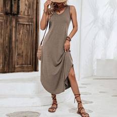 Shein Klänningar Shein Solid Tank Dress