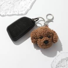Brown Keychains Shein pc Cute Dog Charm Keychain For back to school