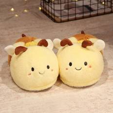 Multicoloured Slippers Shein pair of cute bee slippers plush slippers indoor household animal slippers