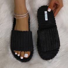 40 ⅓ Innetofflor Shein Women Single Band Bedroom Slippers, Cool Indoor Fabric Home Slippers