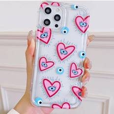 Shein Heart Pattern Clear Phone Case