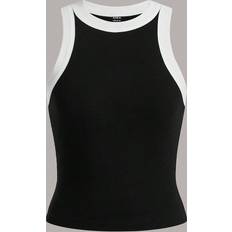 Viscose Tank Tops Shein Contrast Trim Tank Top