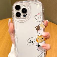Shein Cartoon Cat Pattern Phone Case