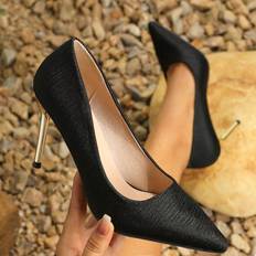 44 Pumps Shein Plus Women's Pumps With High Heels For & Fall Season, Fashionable And Professional Work Shoes
