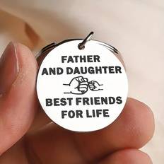 1pc Matching Father And Daughter Keyring Father's Day Gifts Birthday Gift For Dad