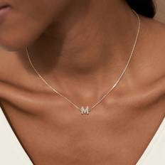 Shein Initials Necklace Women Stainless steel Letter Pendant Necklace For Women Jewelry Gift