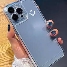 Shein Smile Pattern Phone Case Compatible With Apple iPhone 15/15Plus/15Pro/15Promax