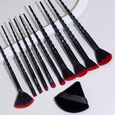 Makeup Shein Professional Makeup Brush Set, 10pcs Kabuki Brush Set For Beginners, Complete Cosmetic Tools With A Makeup Sponge And Blender Black Friday