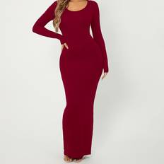 Shein Lange Kleider Shein Figurbetontes Maxi Kleid