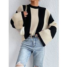 Kläder Shein Two Tone Drop Shoulder Jumper