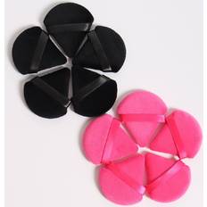 Shein 10pcs Triangle Shaped Velvet Loose Powder Puff Designed For Contouring, Eye & Corner Areas, Beauty Blender Foundation Mixing Container, Suitable For A