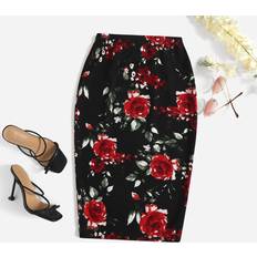 Shein Skirts Shein Floral Print Pencil Skirt