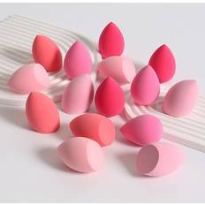 Shein 15pcs/pack Makeup Sponges In Random Color & Shape, Blending Beauty Sponge Applicator For Foundation, Liquid, Cream And Powder, Latex-free Dual Use Mak