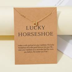 Women - Zinc Necklaces Shein Horseshoe Charm Necklace