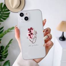 Shein Transparente Handyhülle mit Blume Muster