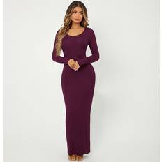 Shein Klänningar Shein Solid Maxi Bodycon Dress