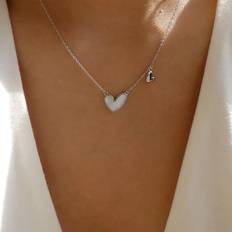 Plast Halsband Shein Heart Charm Necklace