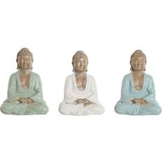Home ESPRIT Dekorativ Buddha Figur 14 x 10.5 x 18.5 cm