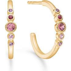 Guld - Rosa Øreringe Mads Z Pink Poetry Øreringe 14kt. 1516182