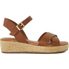 Dune London Shoes Dune London 'Linnie' Leather Sandals Brown