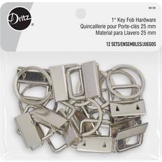 Crafts Dritz Fob Hardware Silver 12 Pack